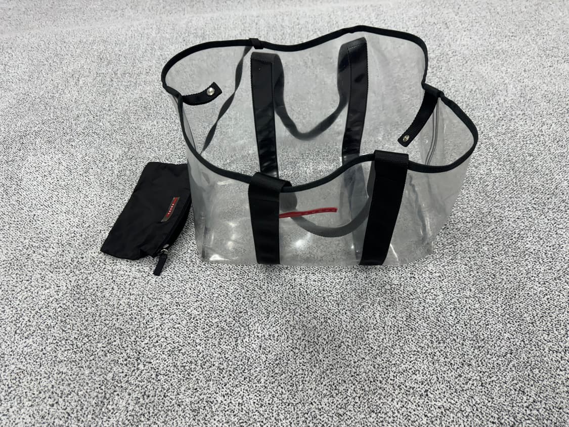 프라다 PVC 클리어 숄더겸 토트 쇼퍼백 상품이미지2