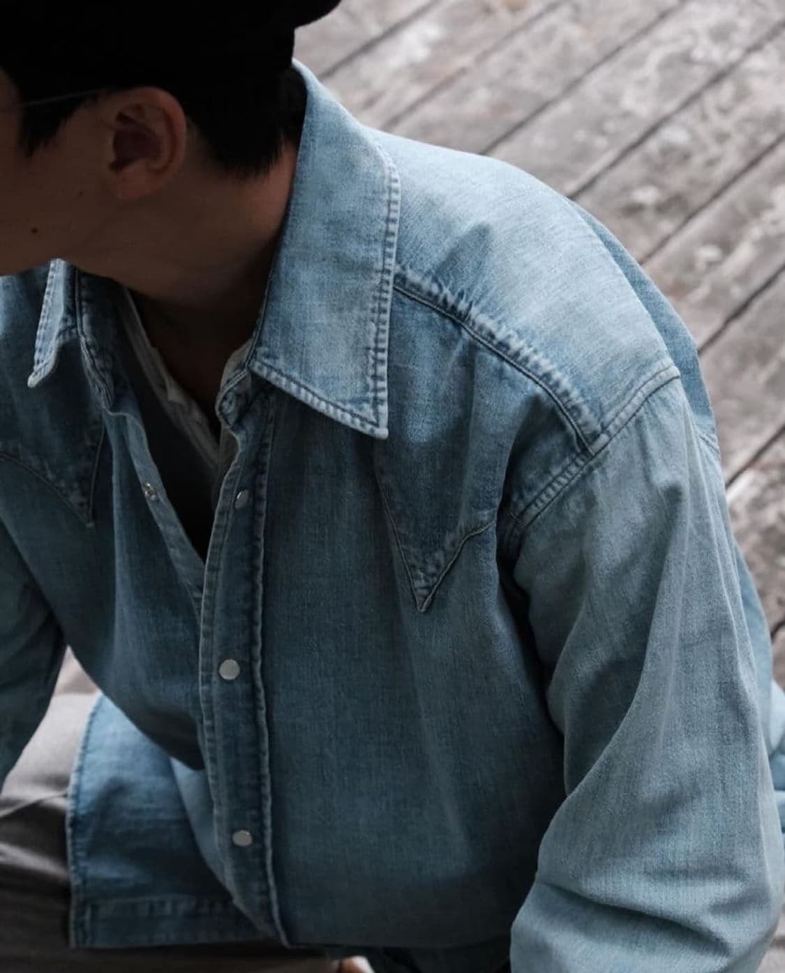 마티앤선즈 LOZ 웨스턴 데님셔츠 3사이즈 상품이미지5