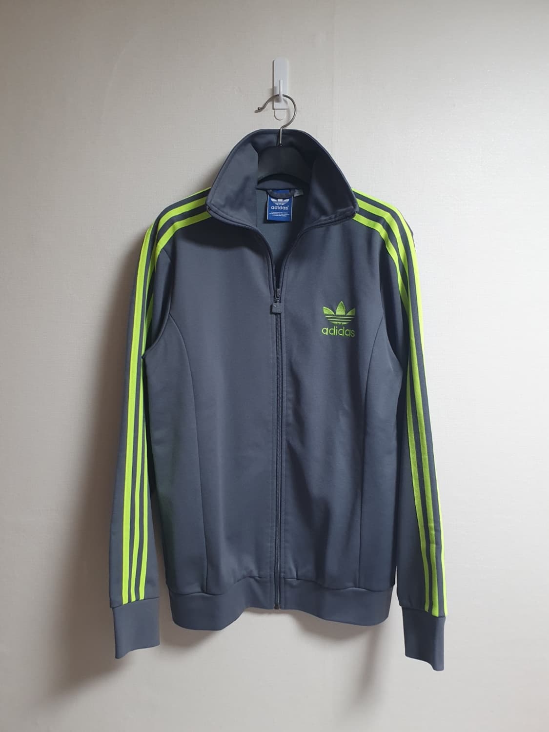 아디다스 져지 유로파 트랙탑 그레이 라임 100 상품이미지2