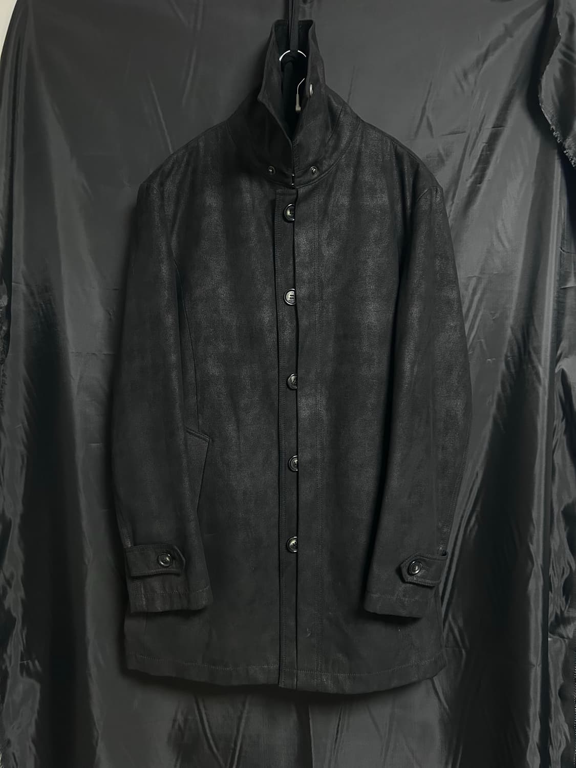 VINO 스웨이드 하이넥 코트 상품이미지5