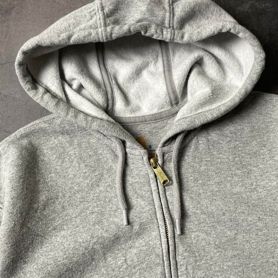 CARHARTT 칼하트 빈티지 그레이 기모 후드집업 A00492 상품이미지2