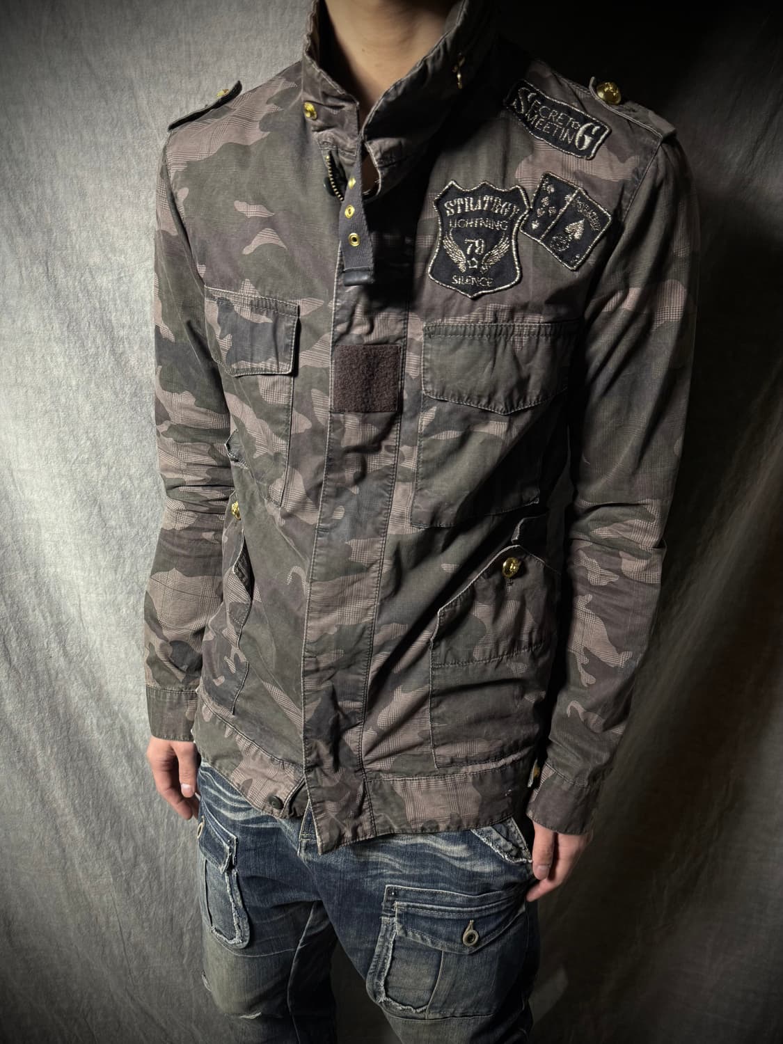 PPFM Military Patch Camo Field Jacket 상품이미지2