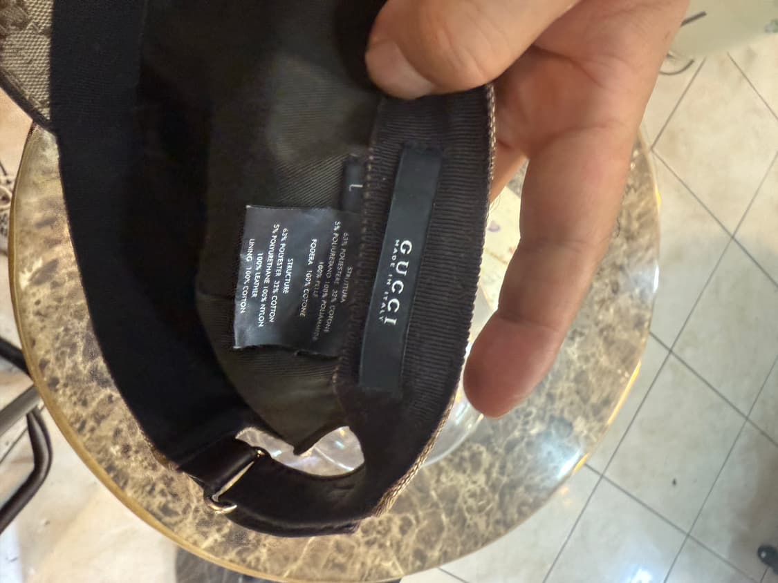L 정품 구찌 빈티지 자가드 볼캡 팝니다 상품이미지5