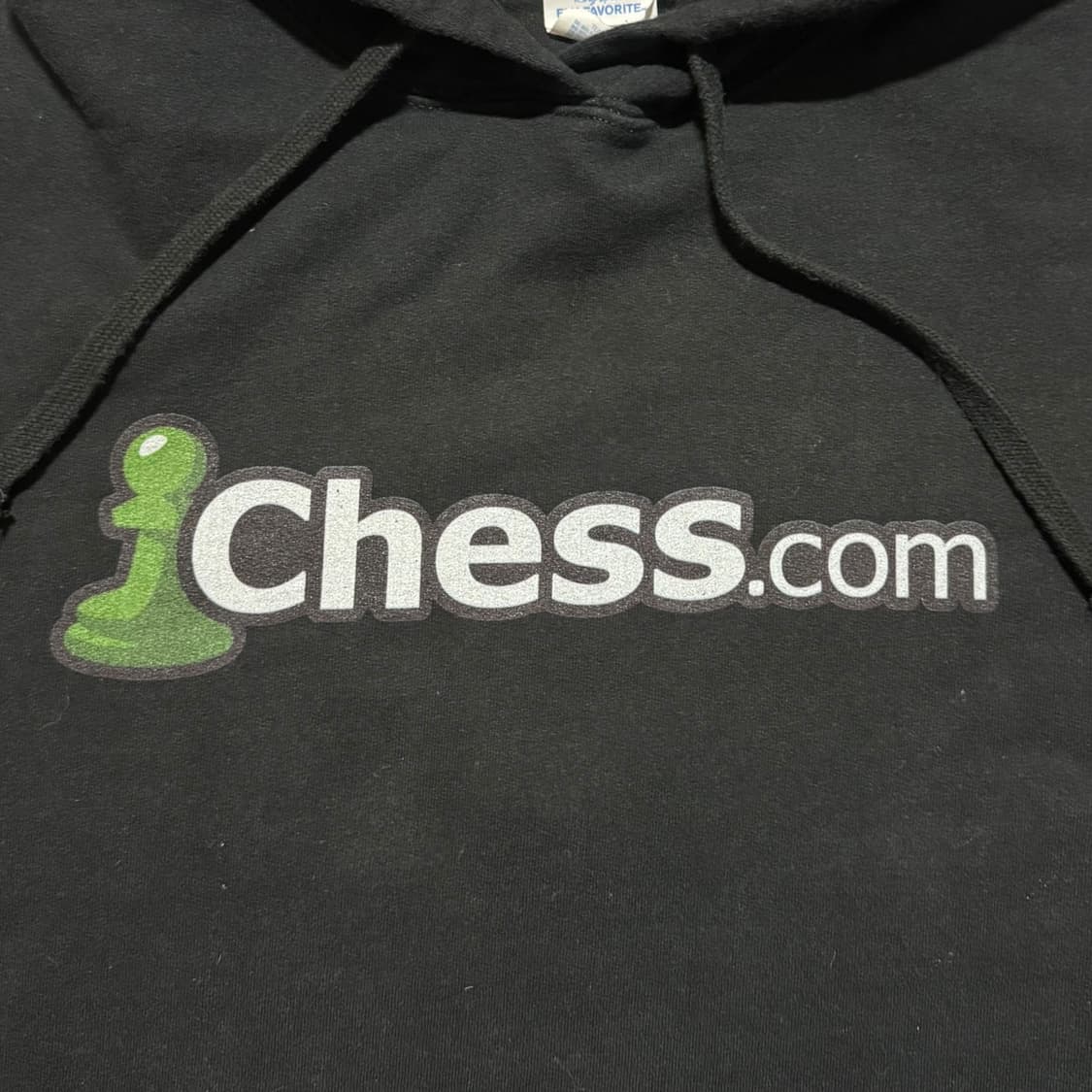 체스닷컴 공식 머천다이즈 블랙 후드티 L 상품이미지3