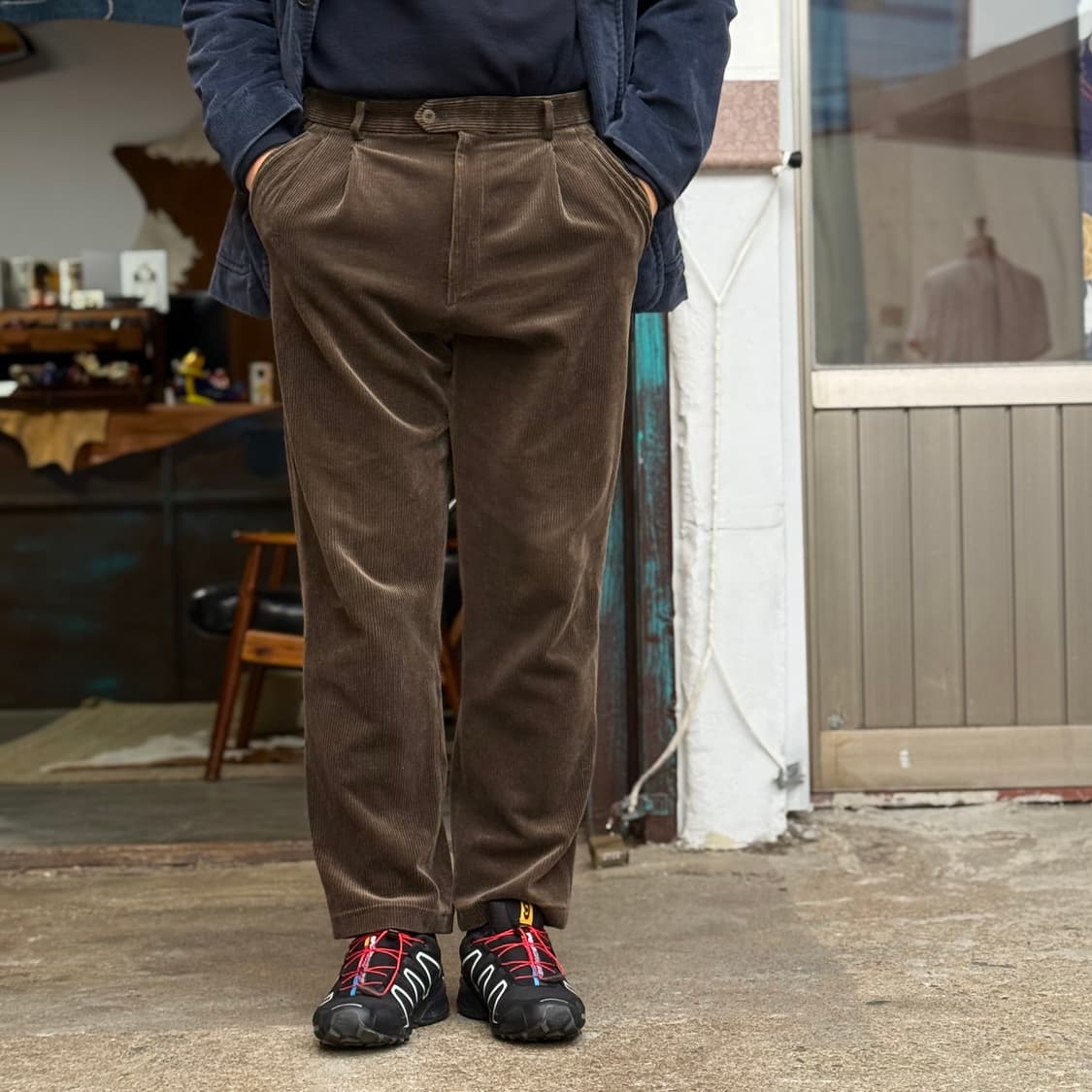 엘로드 골프 투턱 코듀로이 팬츠 32-33 상품이미지7