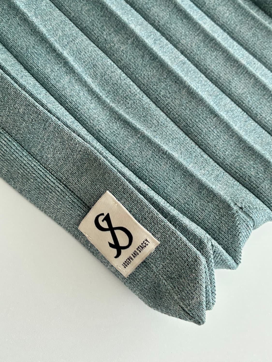 조셉앤스테이시 럭키 플리츠 니트 백 더스티블루 상품이미지3