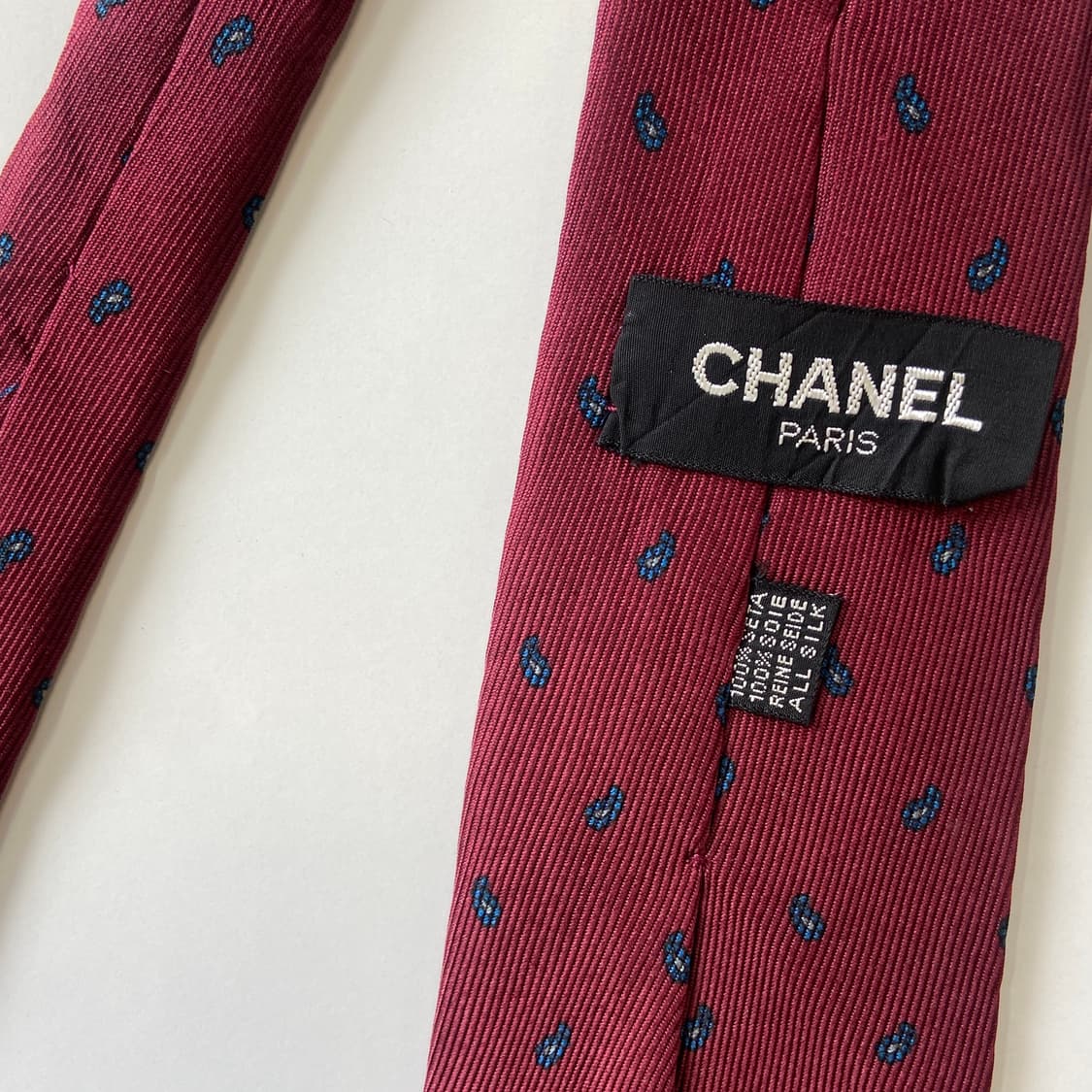 샤넬(CHANEL)  심플로고  명품 정품 넥타이 상품이미지5
