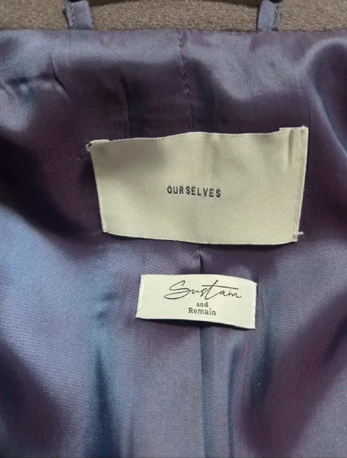 아워셀브스 x 서스테인 피코트 더스티퍼플 2사이즈 상품이미지9