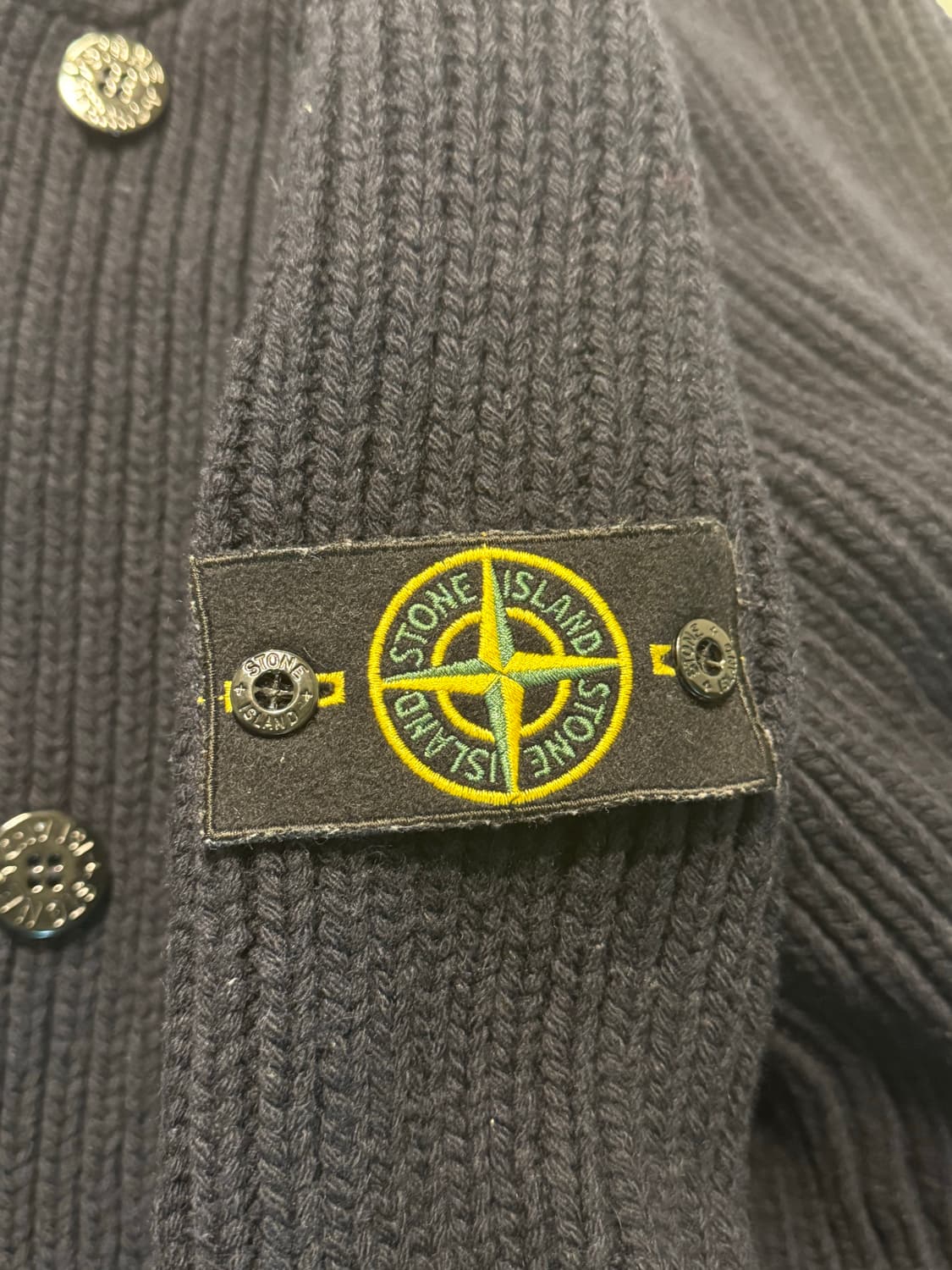 스톤아일랜드 stone island 헤비니트 더블버튼 울 집업자켓 코위첸 상품이미지9