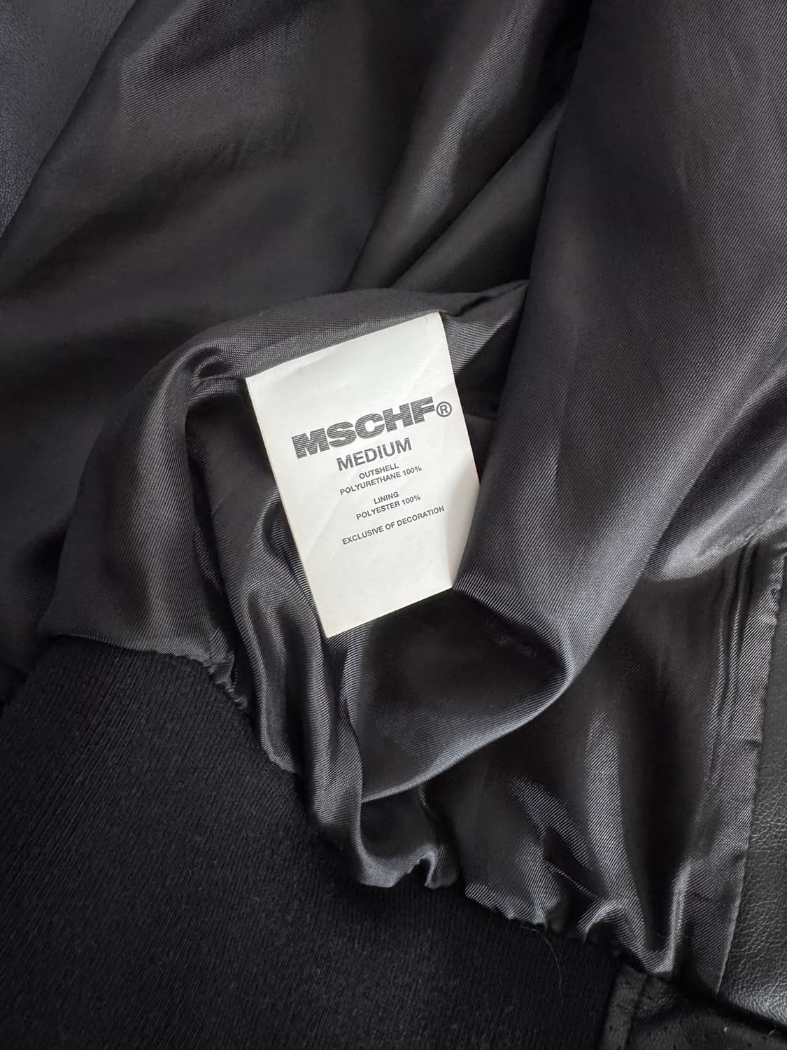 mischief 미스치프 레더 봄버 자켓 상품이미지5