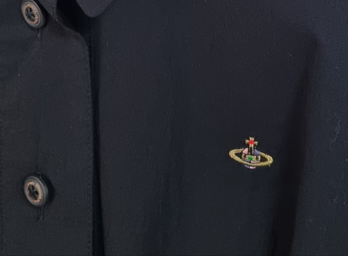 38사이즈) 비비안웨스트우드 블랙 언발란스 셔츠 원피스 상품이미지3