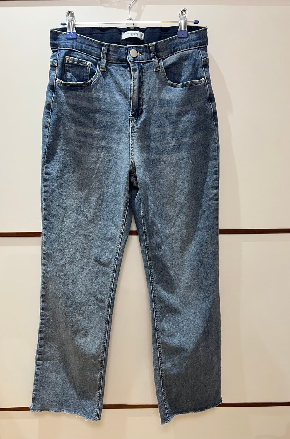 고고싱 자체제작 하이웨이스트 일자핏 완전스판 청바지 상품이미지1