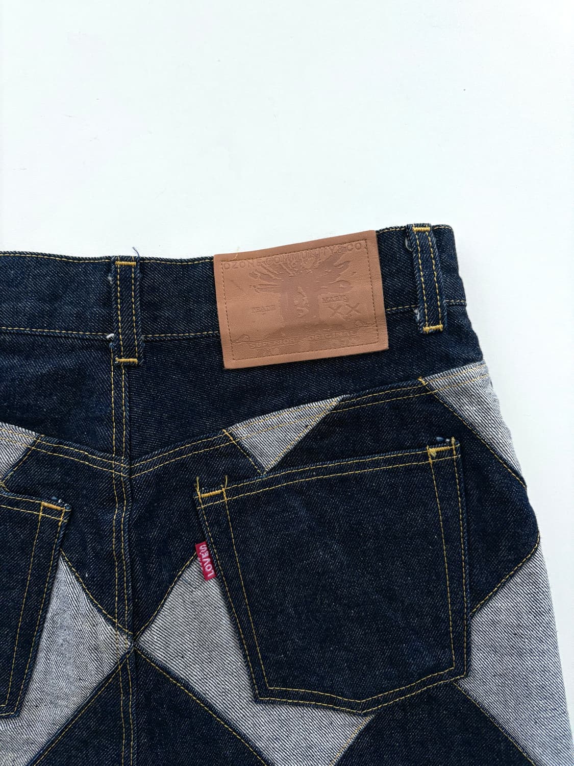 오존 커뮤니티 다이아몬드 패치워크 스커트 상품이미지4