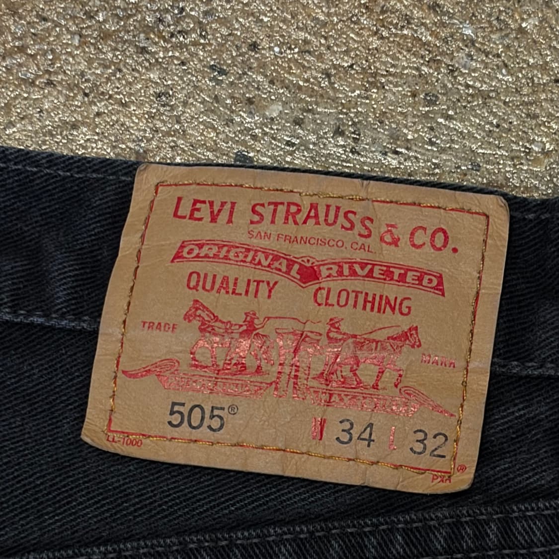 Made in Canada 미국 빈티지 리바이스 505 블랙진 청바지 상품이미지9