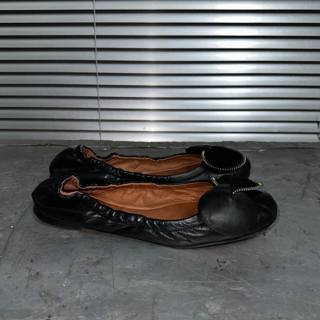 00s 풀박스 씨 바이 끌로에 지퍼 리본 플랫 슈즈 상품이미지6