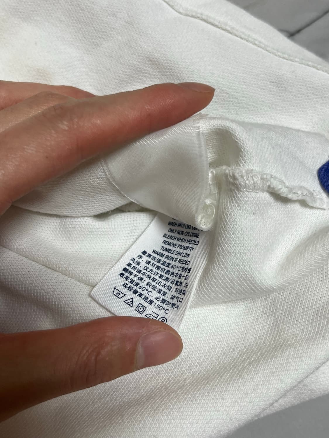 폴로 랄프로렌 빅포니 커스텀핏 화이트 폴로티 M 상품이미지4