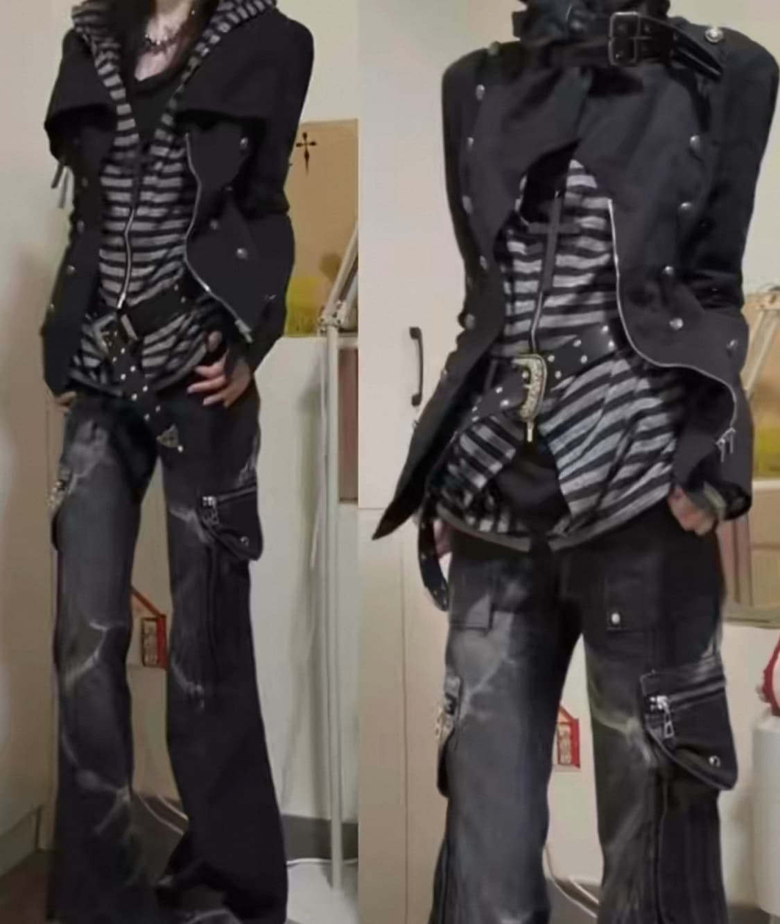 착샷)testmechanism 나폴레옹 버클 코르셋 자켓 상품이미지3