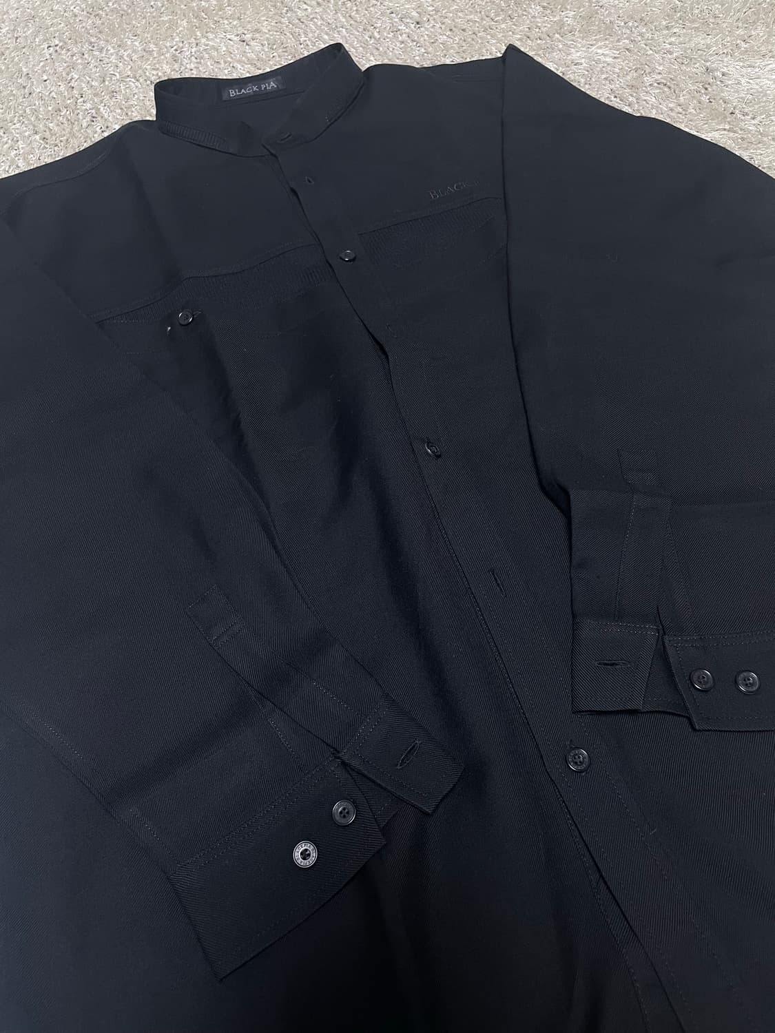 블랙피아 일제 반카라 울셔츠 105~110 상품이미지2