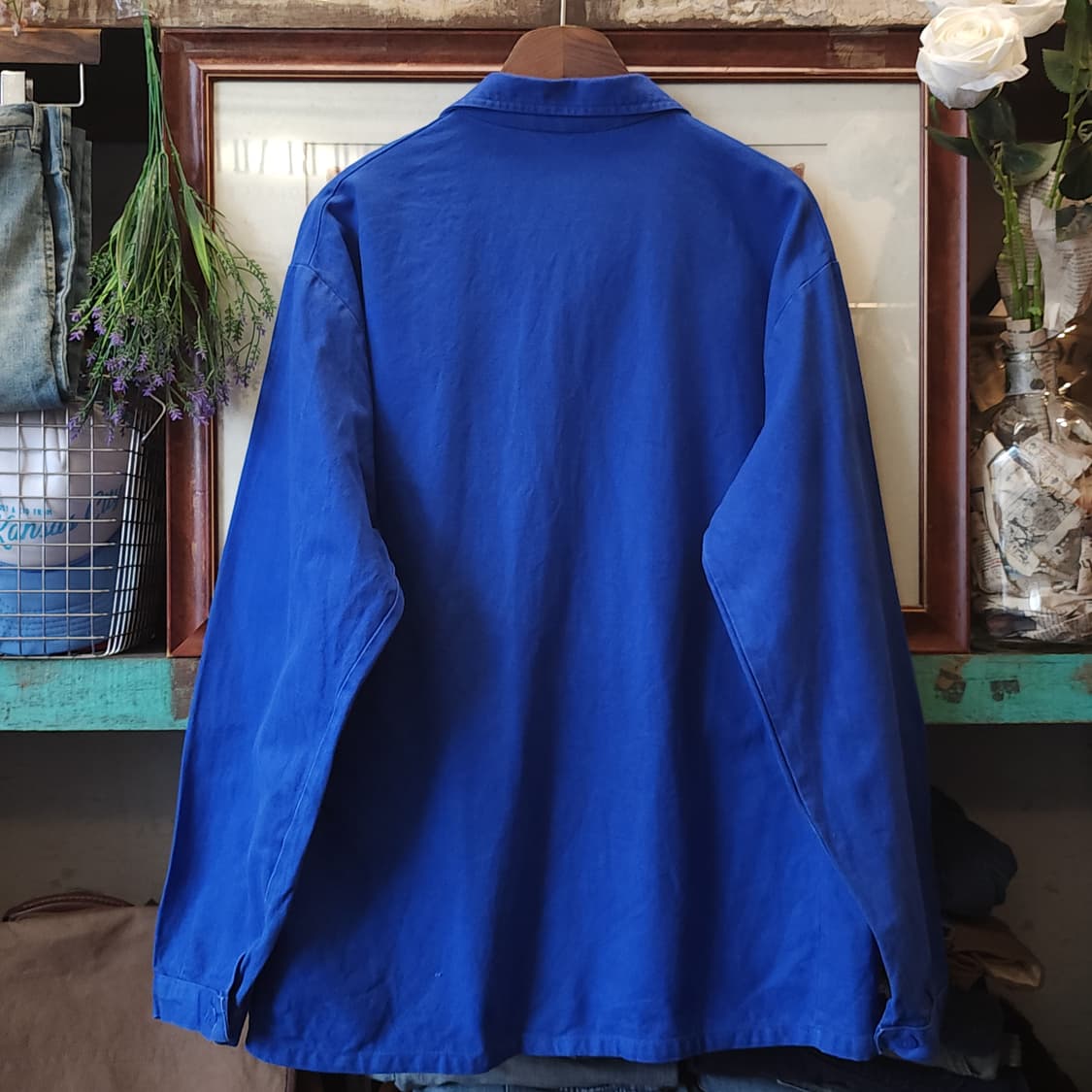 70s 프렌치 워크자켓 프렌치자켓 블루 54 상품이미지3