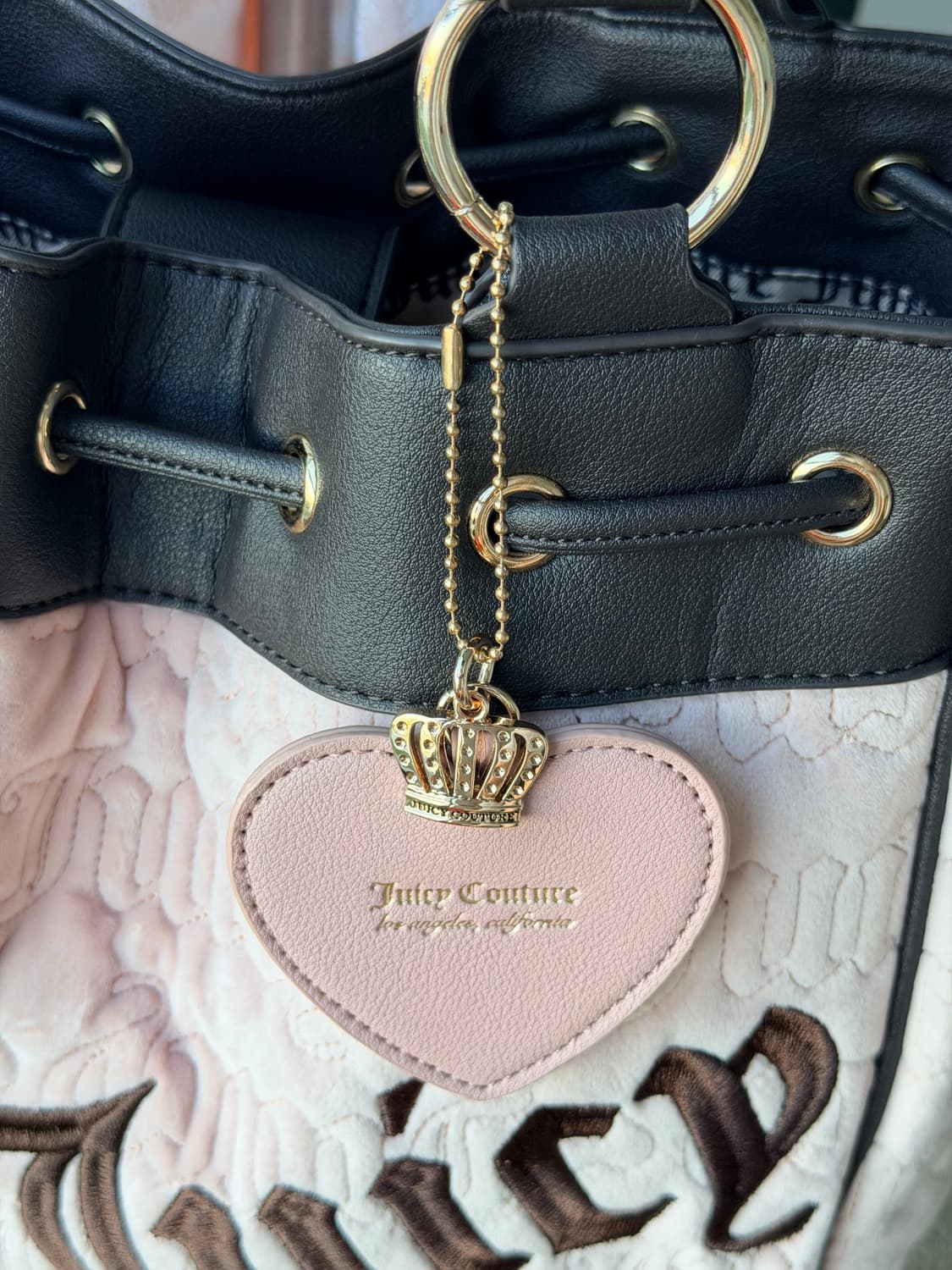 쥬시꾸뛰르 벨벳 데이드리머 숄더백 빈티지 갸루 핀터깔 상품이미지3