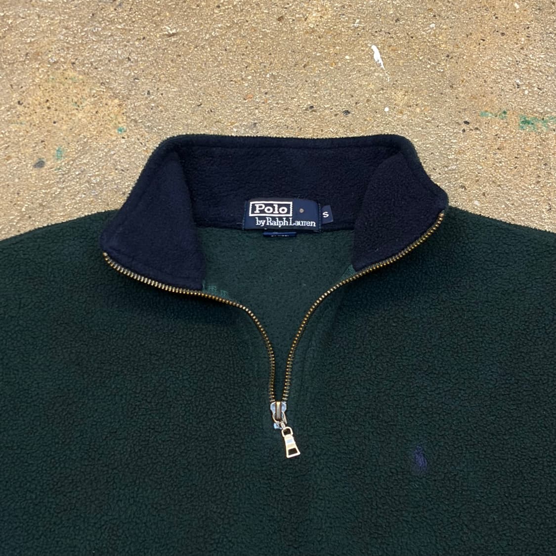 90s USA 빈티지 폴로랄프로렌 플리스 후리스 반집업 상품이미지4