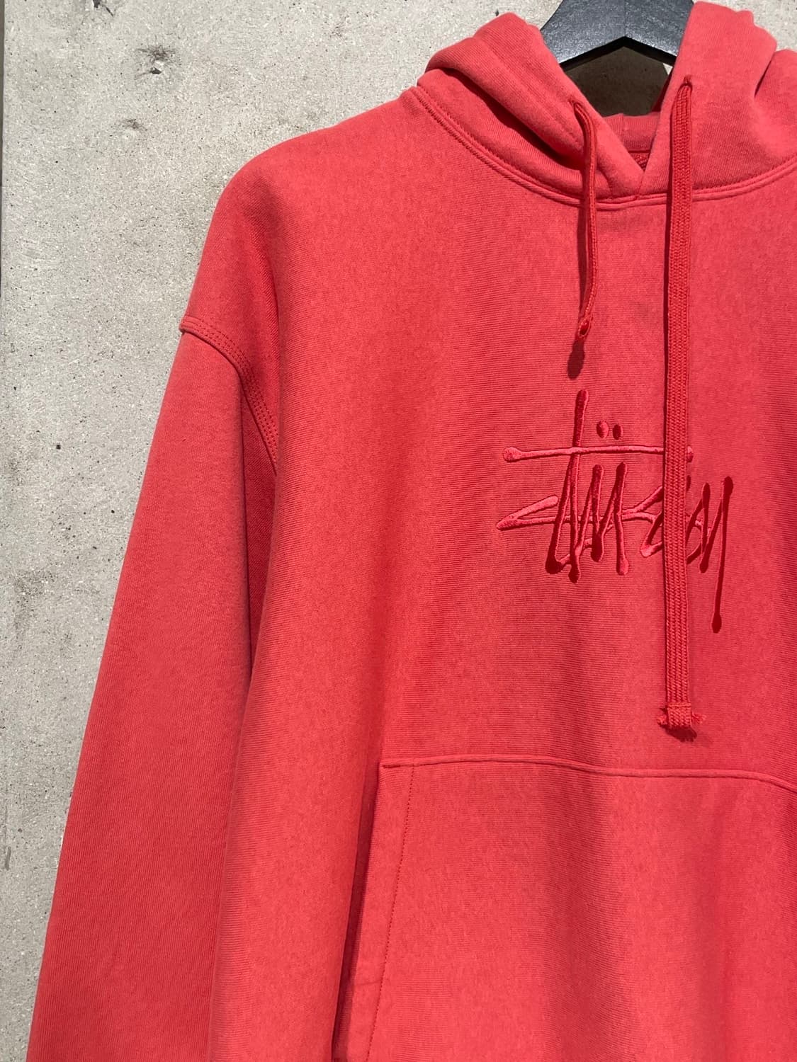 스투시 로즈 스탁 로고 아플리케 후디 상품이미지2