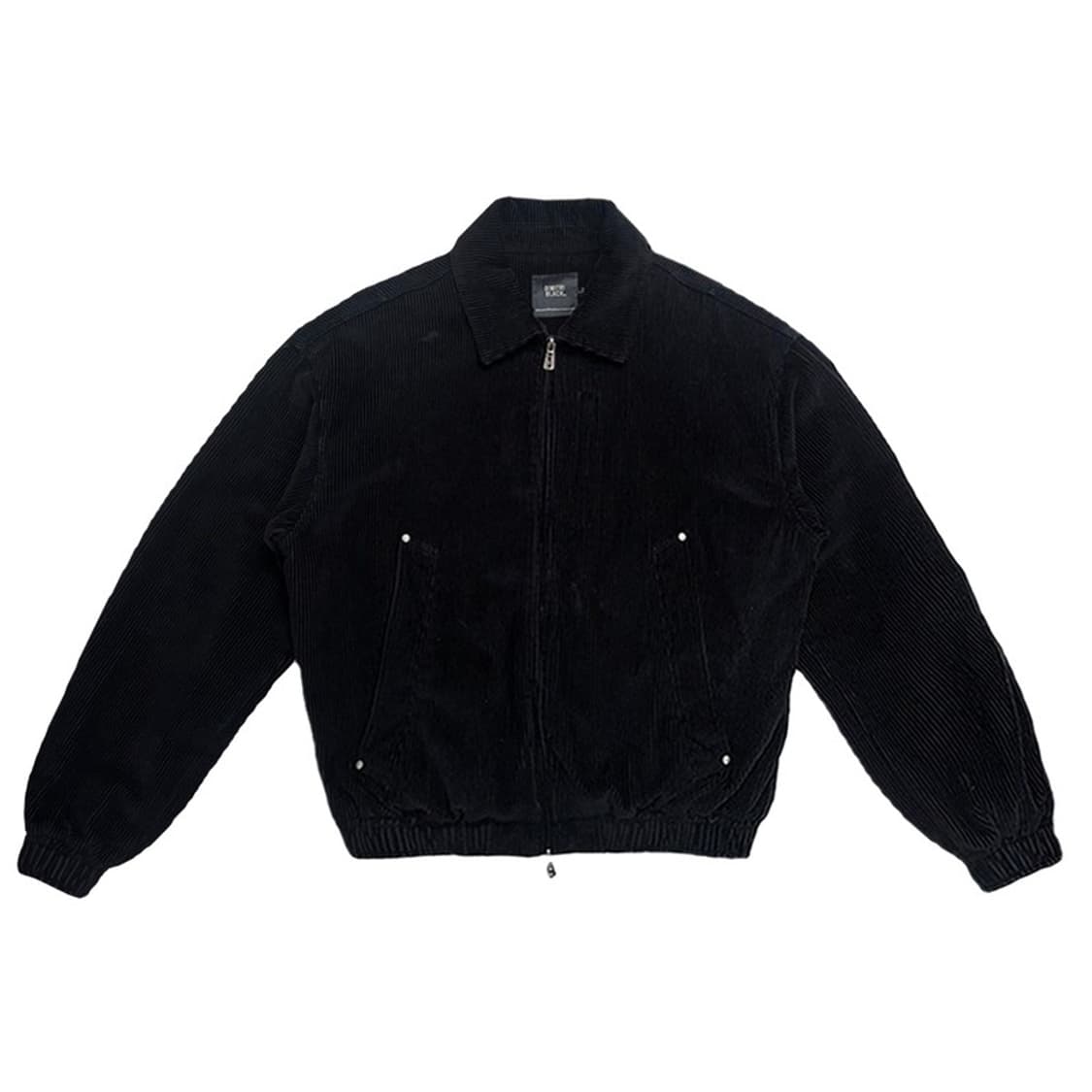 디미트리블랙 2WAY 크롭 코듀로이 드리즐러 자켓 블랙 1 상품이미지1