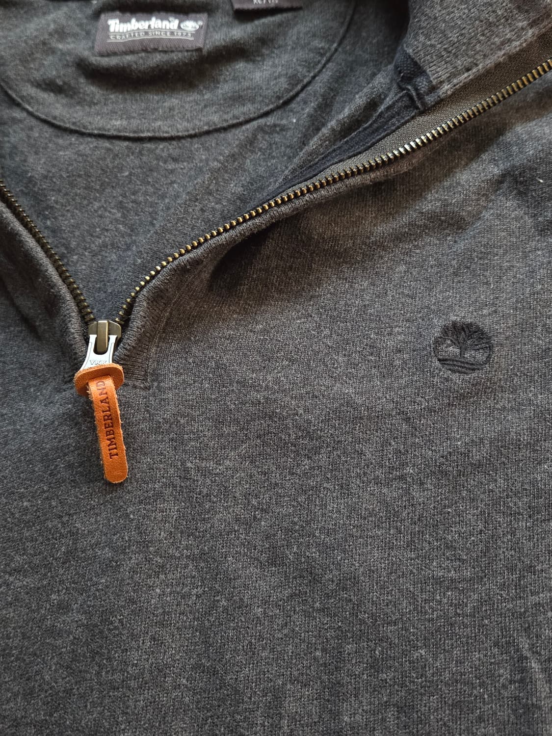 팀버랜드 남성 반집업 스웻셔츠 맨투맨 XL 차콜 상품이미지1