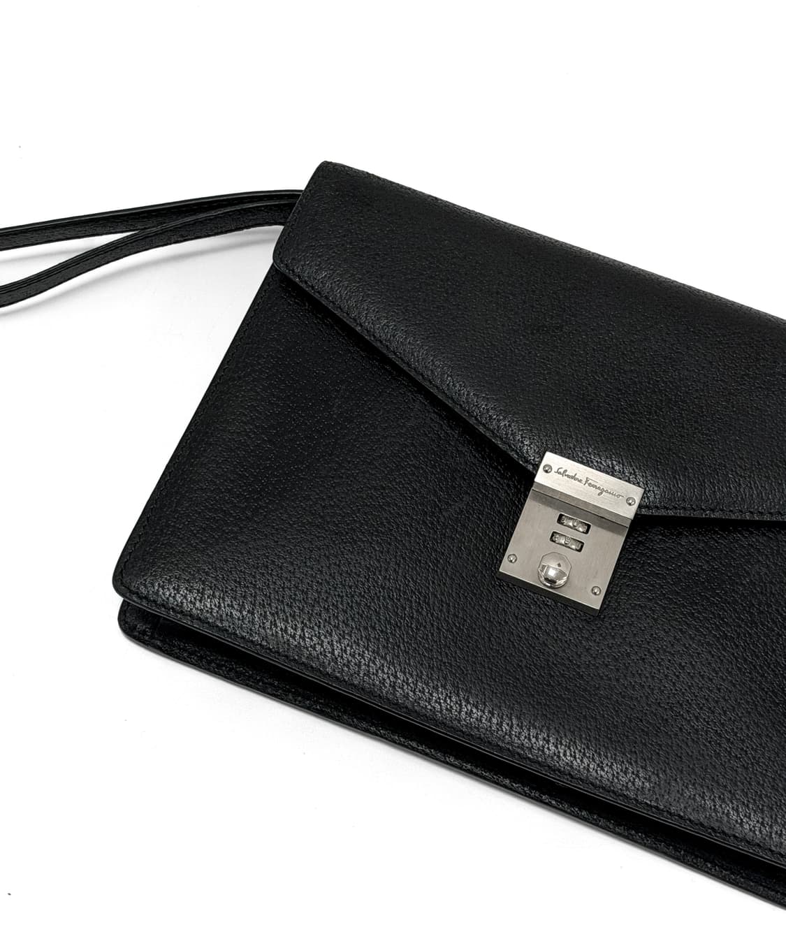 페라가모 블랙 레더 클러치백 상품이미지2