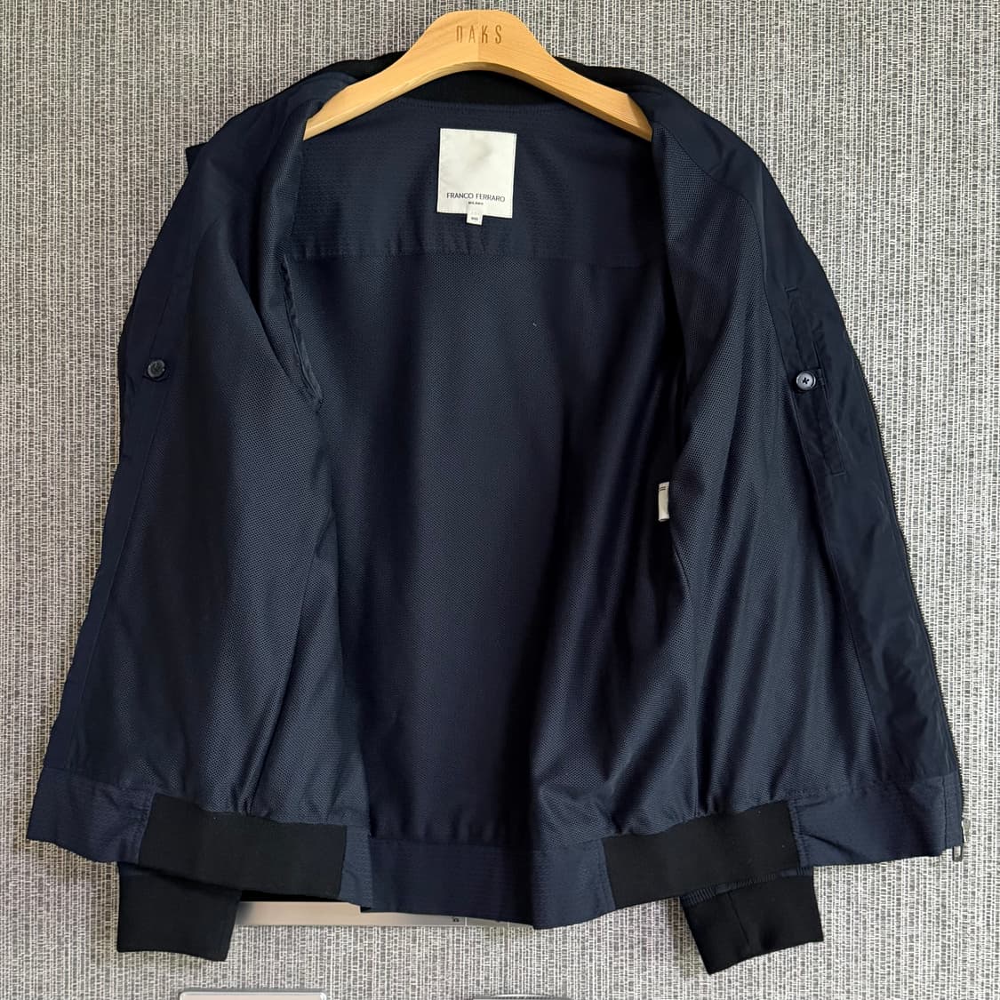프랑코 페라로 남성 밤버 자켓 네이비 블루종 점퍼 비지니스 캐주얼 100 상품이미지3