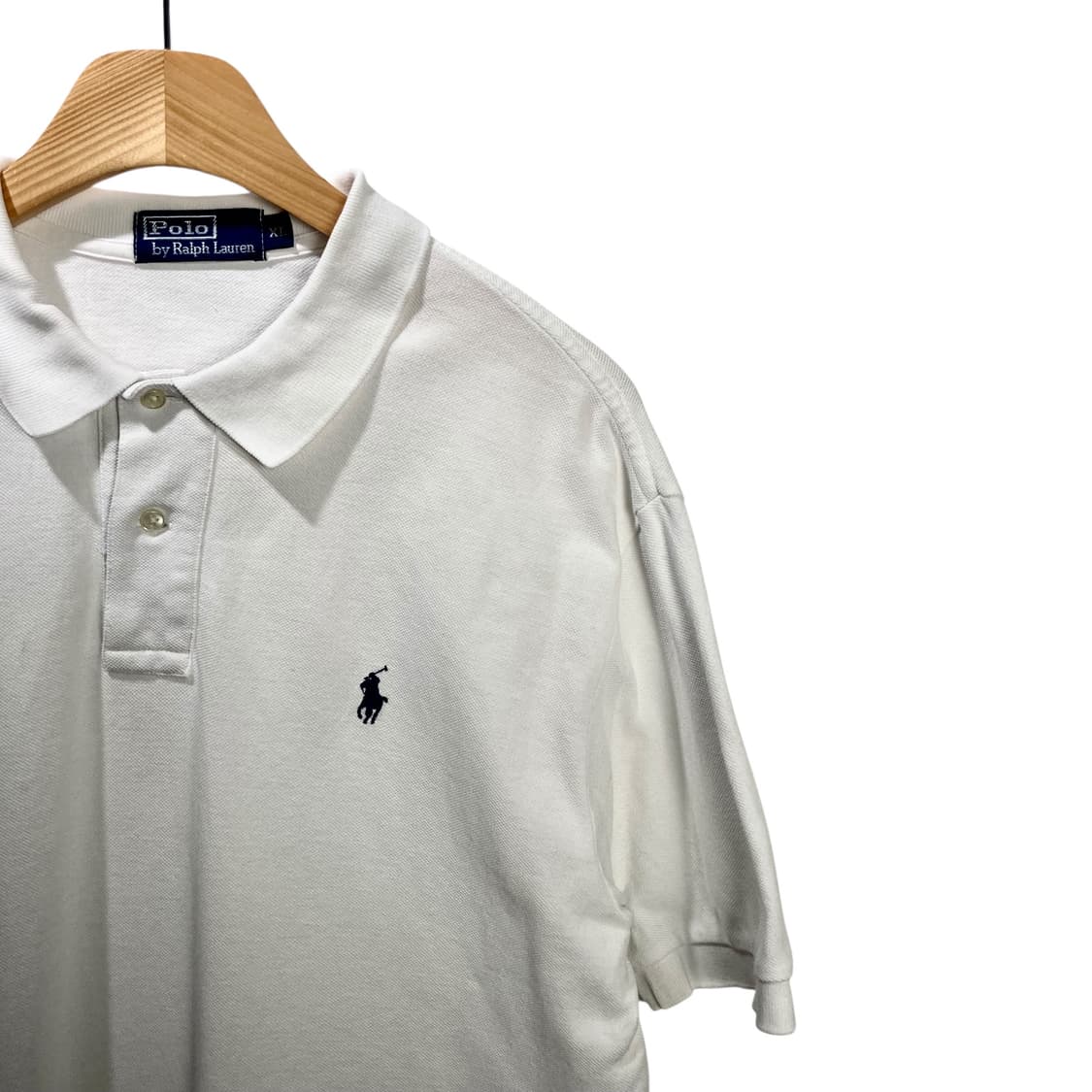 폴로랄프로렌 화이트 카라넥 버튼 반팔 상품이미지3