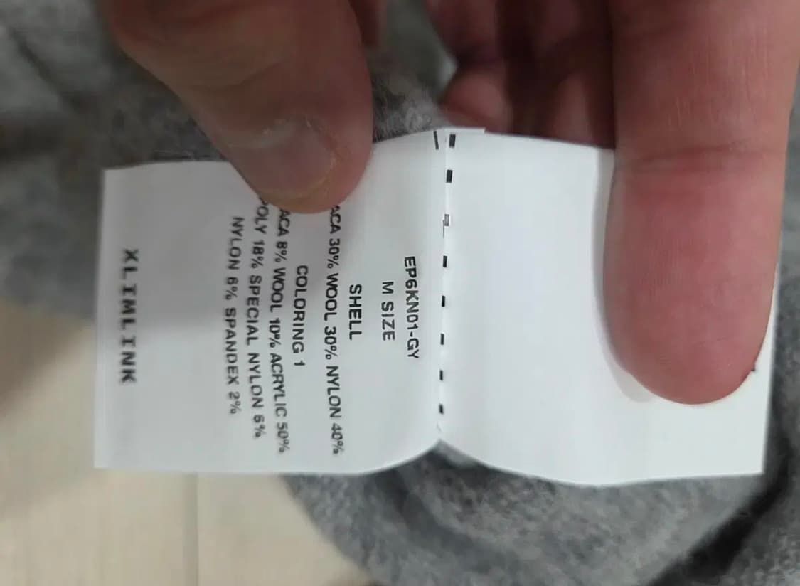 xlim ep6 knit grey m 상품이미지6