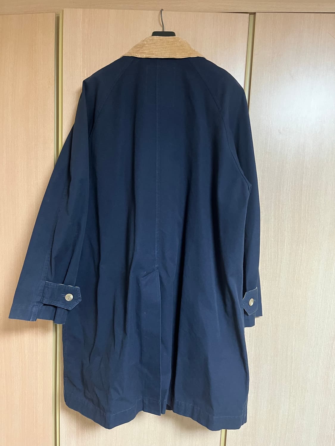 준코 시마다 코듀로이 배색 맥코트 상품이미지2