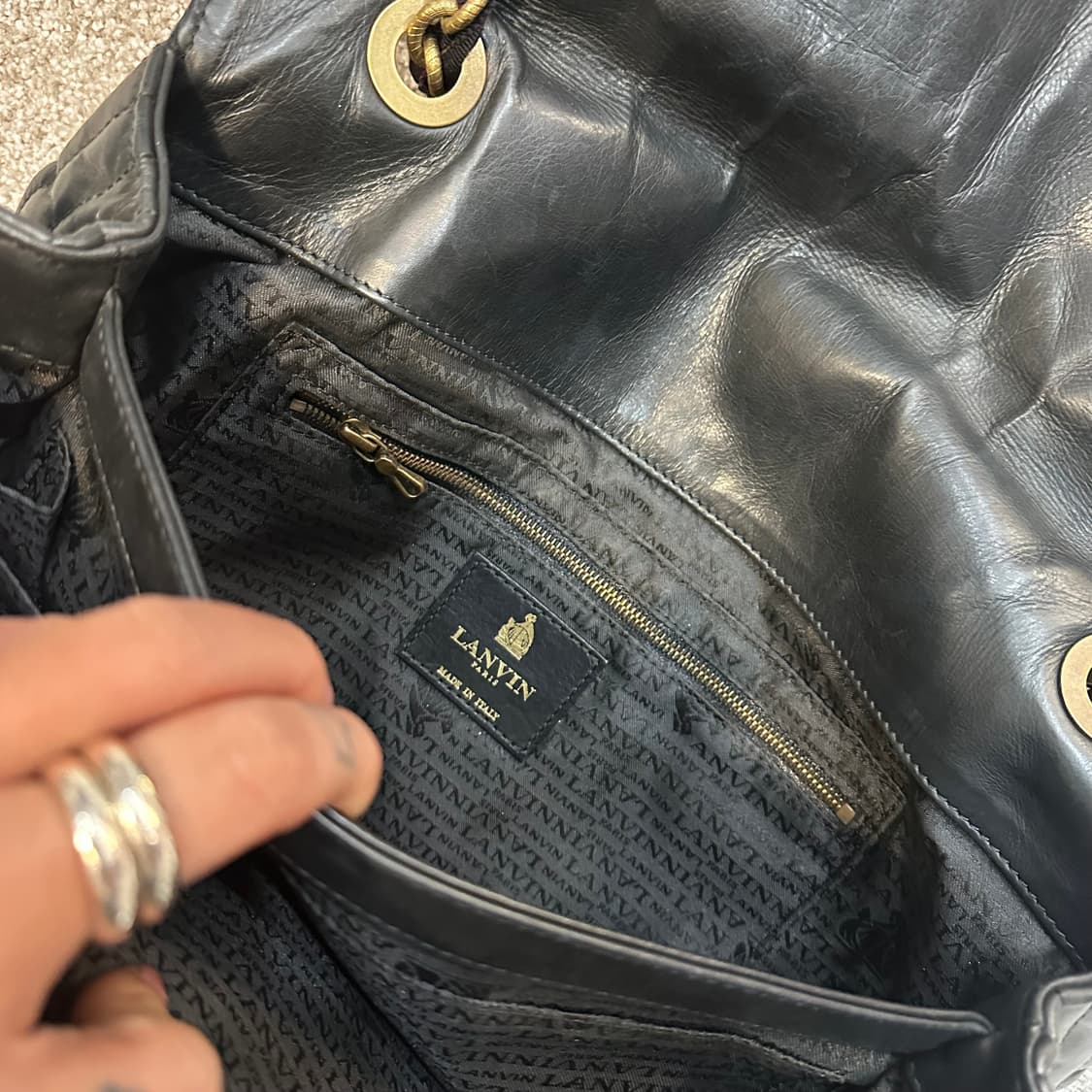 랑방 이태리랑방 퀄팅 체인 해피백(숄더백) 상품이미지7