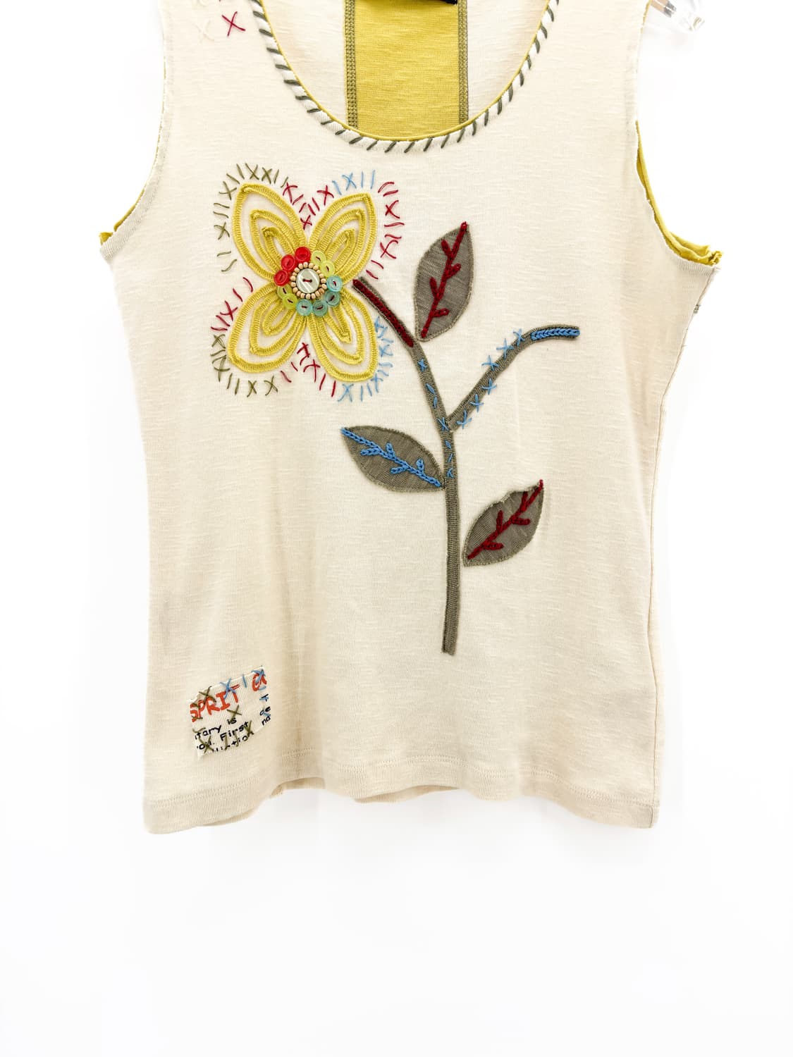 빈티지 플라워 패치워크 슬리브리스 상품이미지3