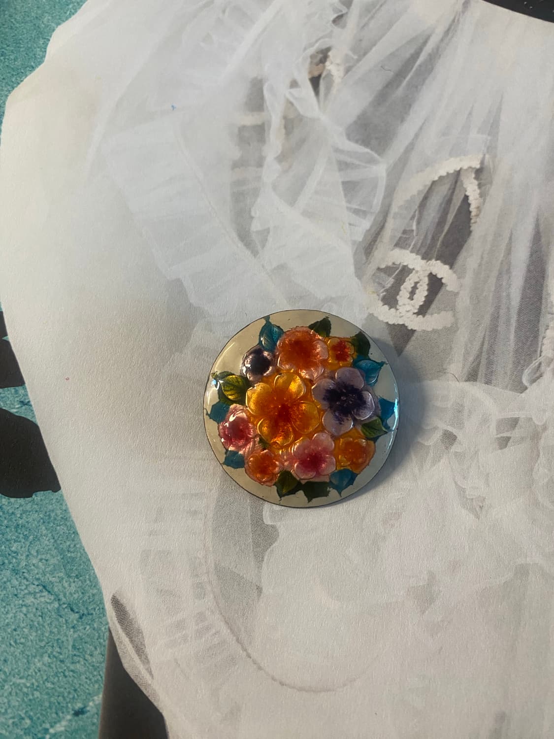 빈티지 앤틱 칠보 브로치 상품이미지1