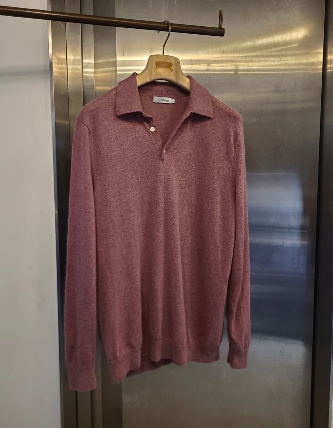 에스티 듀퐁 캐시미어 pk 니트 XL 올드로즈 상품이미지1