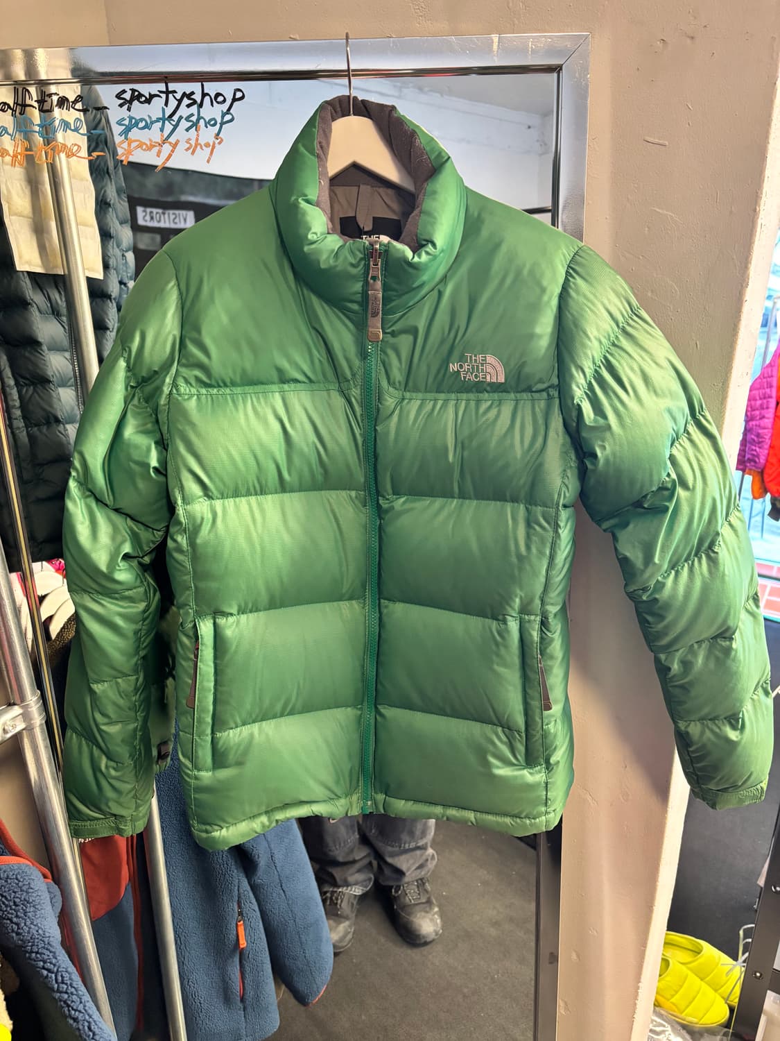 노스페이스 눕시 패딩 그린  상품이미지1