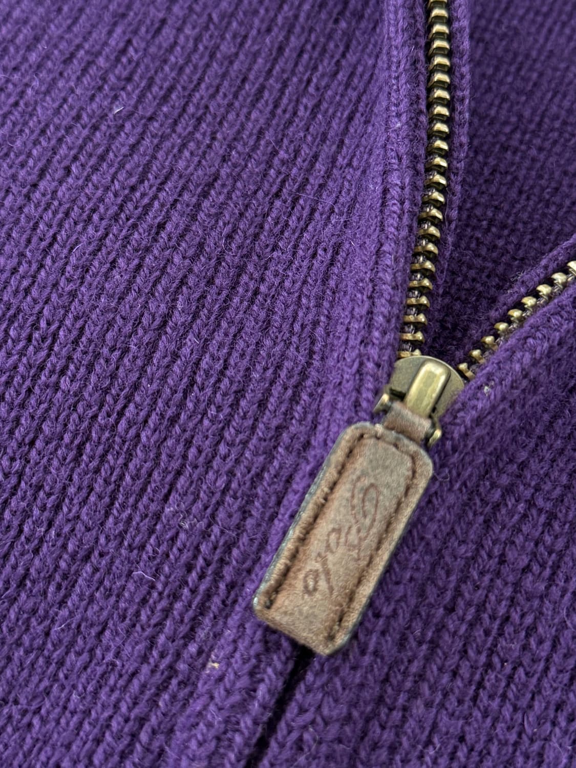 폴로 랄프로렌 루즈핏 00‘s 엘보우 패치 울 니트집업 상품이미지4