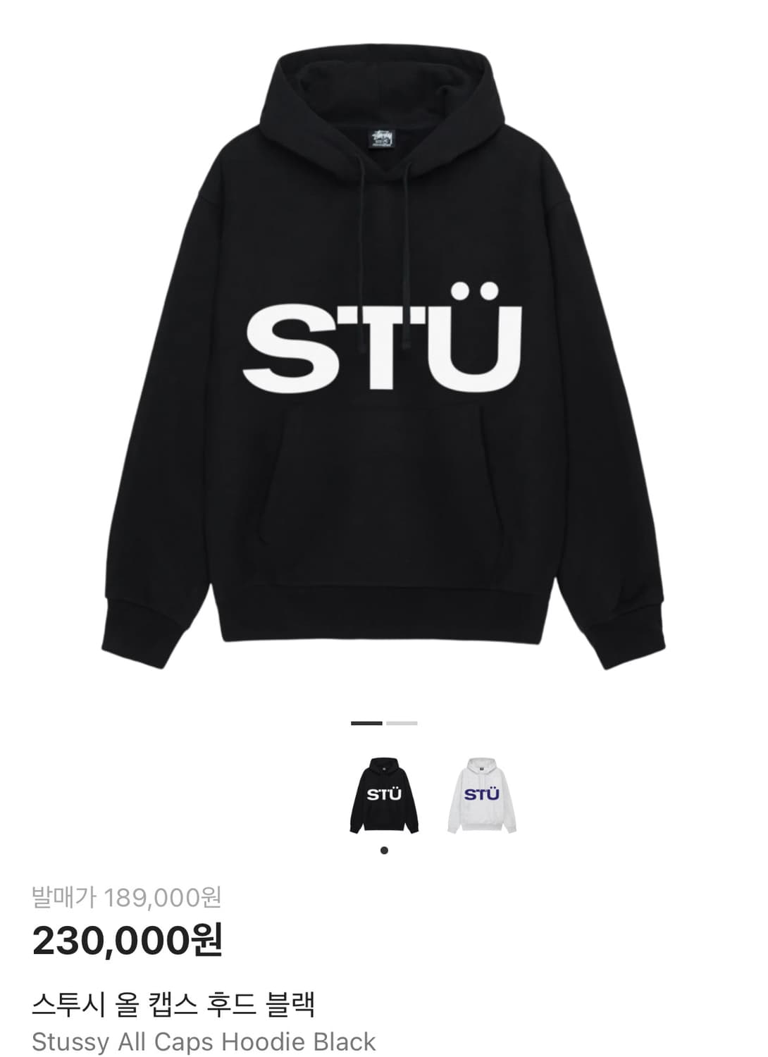 스투스 올 캡스 후드 상품이미지3