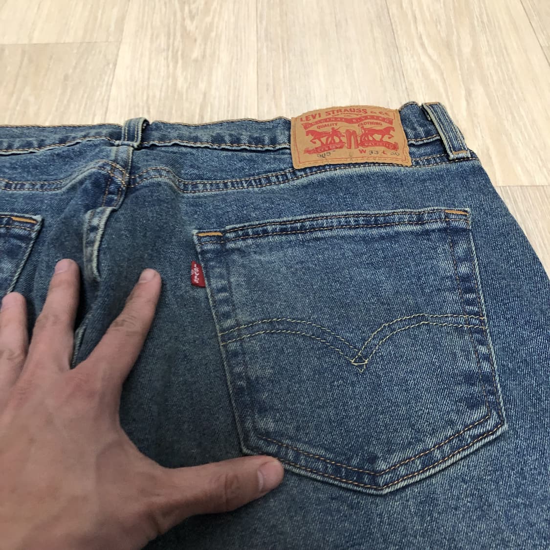 (31) 리바이스 Levi's 505 레귤러핏 워시드 데님 상품이미지9