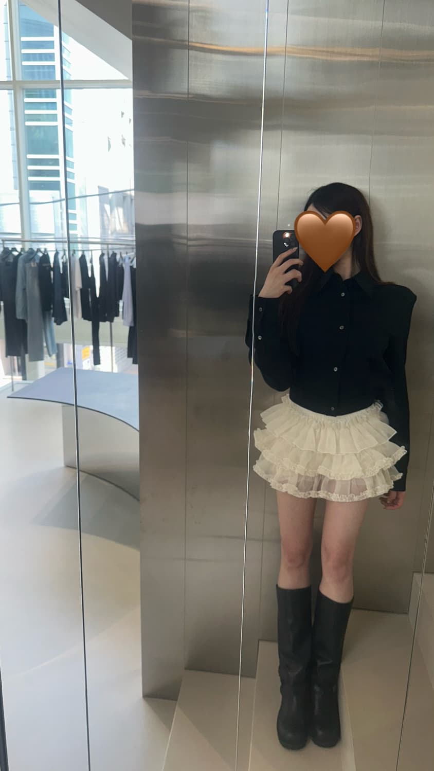 러프넥 튜튜 스커트 상품이미지1