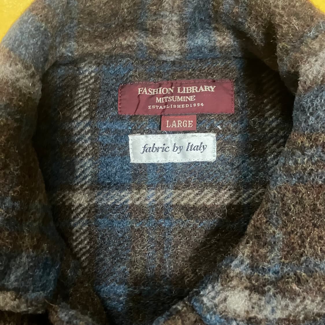 이태리 메이드 울 셔츠 자켓 xl 상품이미지3