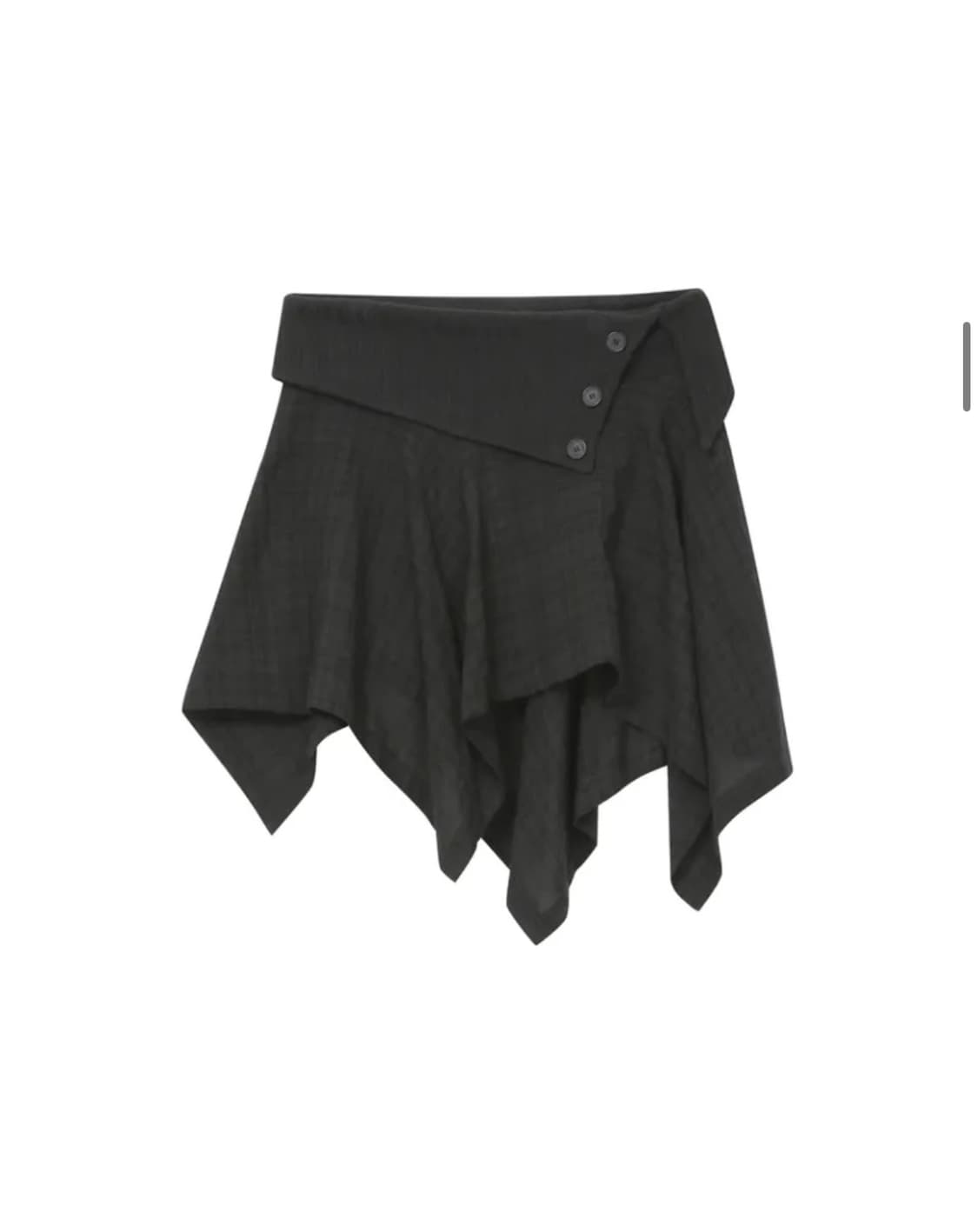 Unbalanced flow mini skirt CHECK 상품이미지1