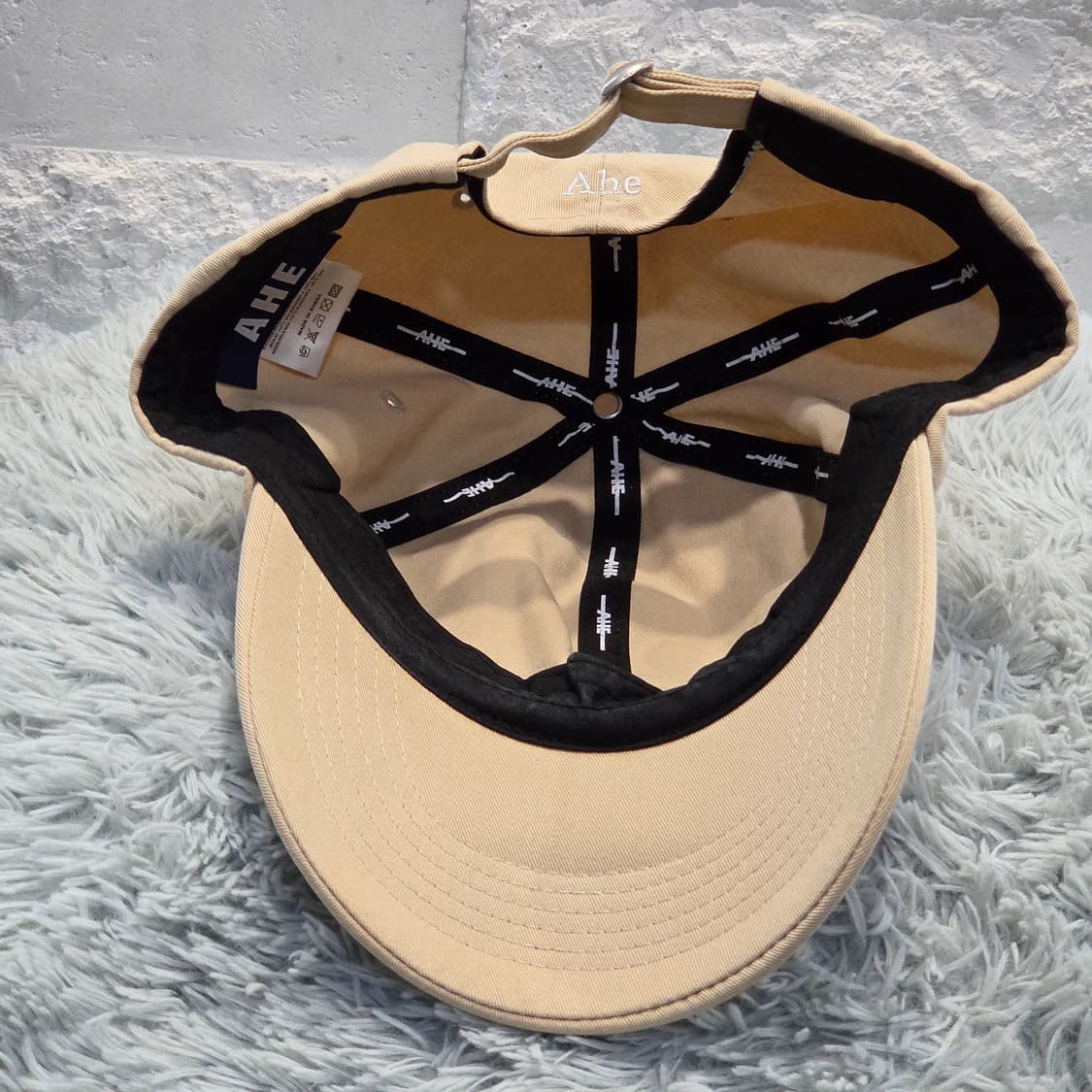 p7-9:아헤 베이지 A로고 볼캡 (AHE)56~60cm 상품이미지6