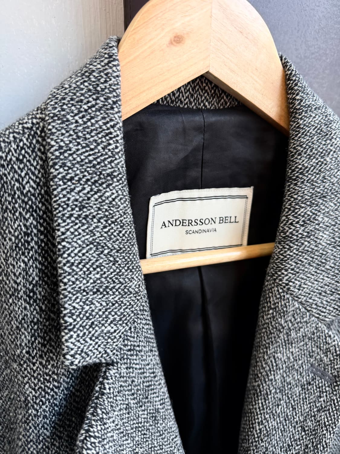 L/ 앤더슨벨 해링본 싱글 코트 상품이미지5