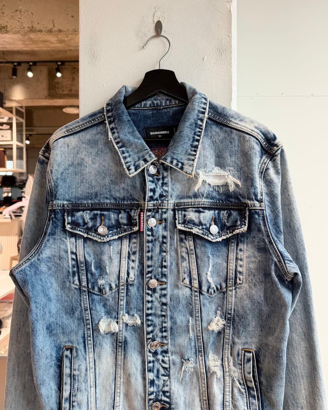 디스퀘어드2 데님 레인보우 자수 자켓  상품이미지3