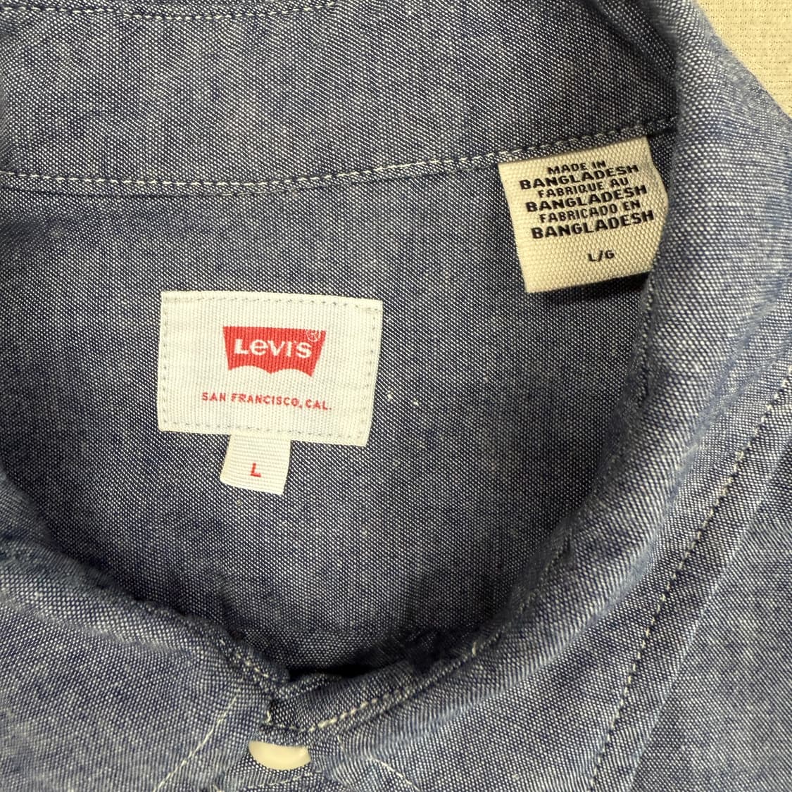(L)리바이스 Levis 샴브레이 셔츠 상품이미지2