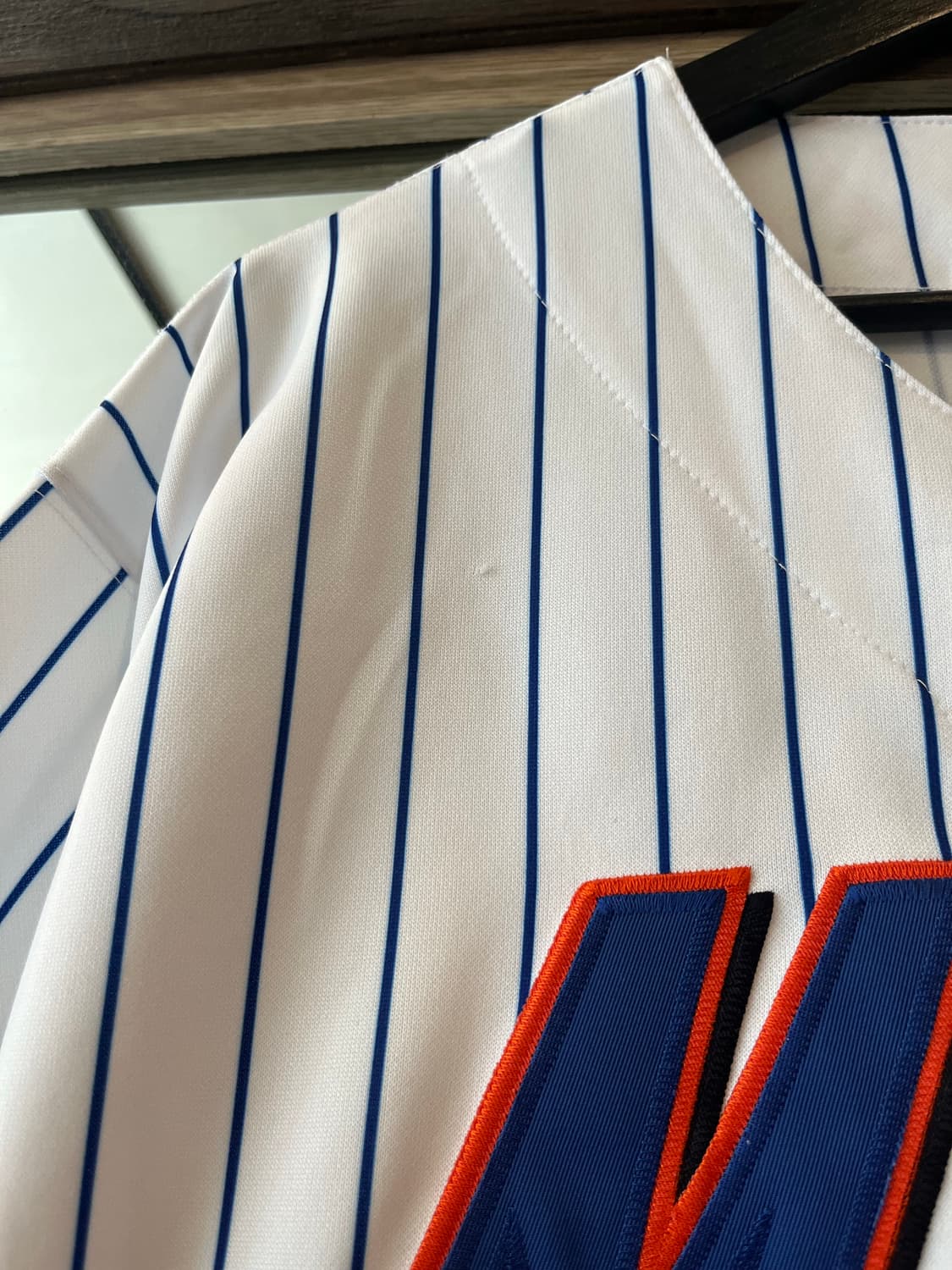 RUSSELL ATHLETIC 러셀 화이트 네이비 스트라이프 로고 뉴욕  상품이미지6