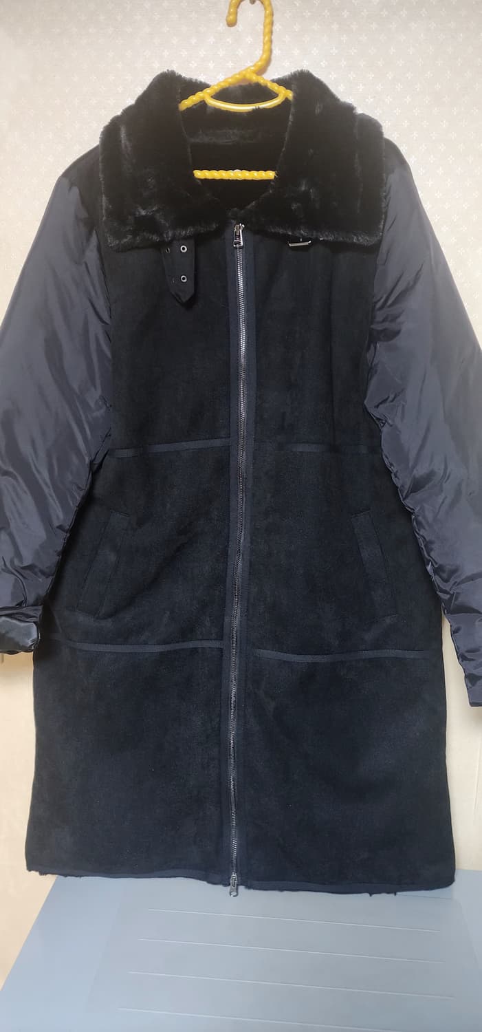 매긴 모피털 덕다운 오리털 패딩 새상품 88사이즈 상품이미지1